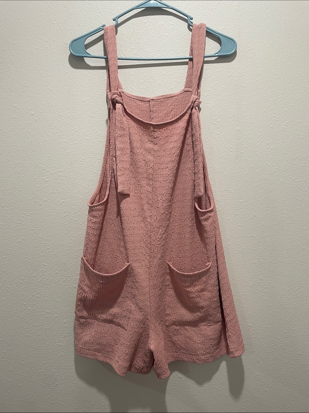 Pink overalls